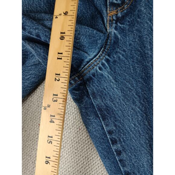 Wrangler 20X Style 22 Jeans Men's 35X37 Dark Washed Distressed Original Fit Tall - Picture 10 of 13